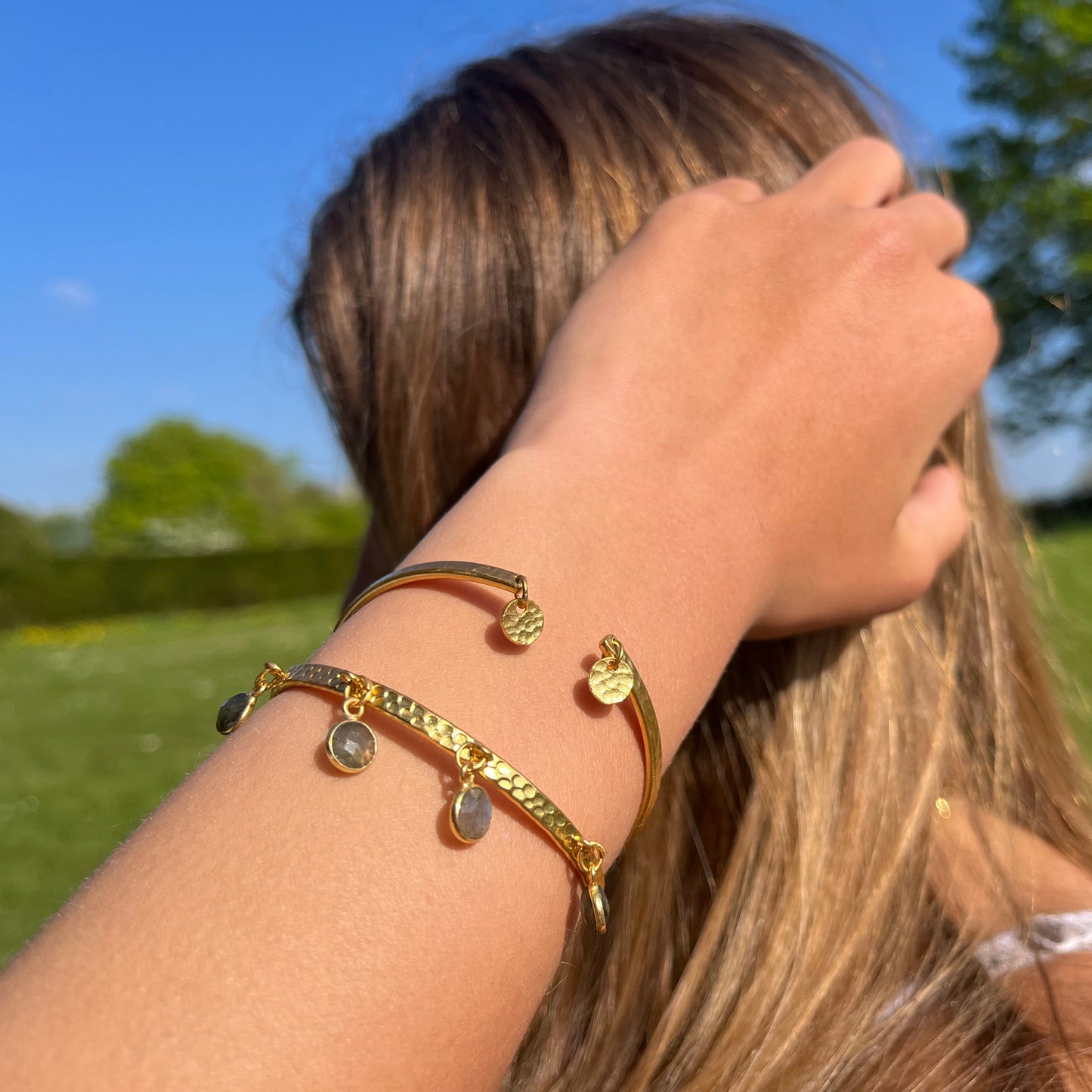 Maeve Bangle Labradorite